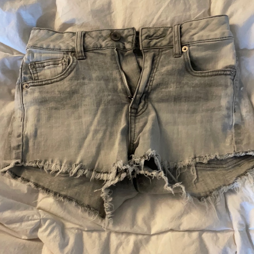 Distressed American Eagle Stretch Shorts
